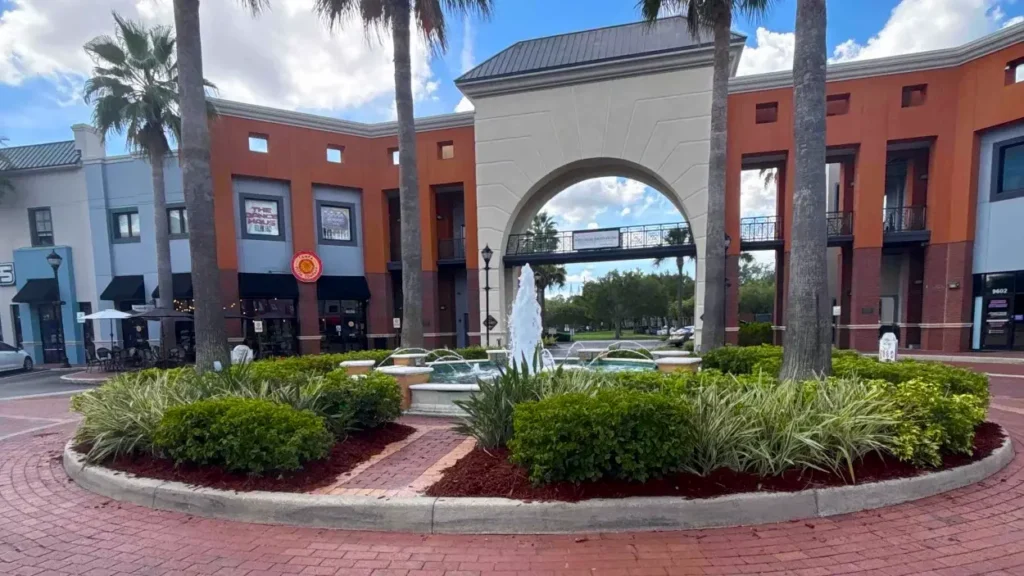 Westchase Plaza landscape project done by Green Root